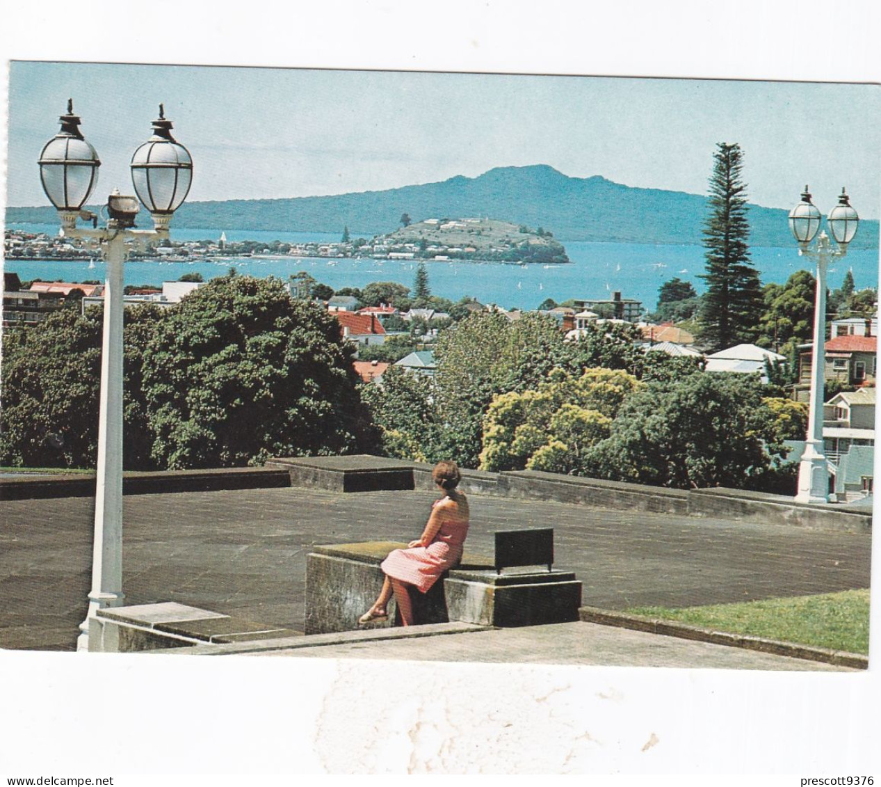 Rangitoto Island, From War Memorial, Auckland, New Zealand  -  Used Postcard  - G25 - Nouvelle-Zélande