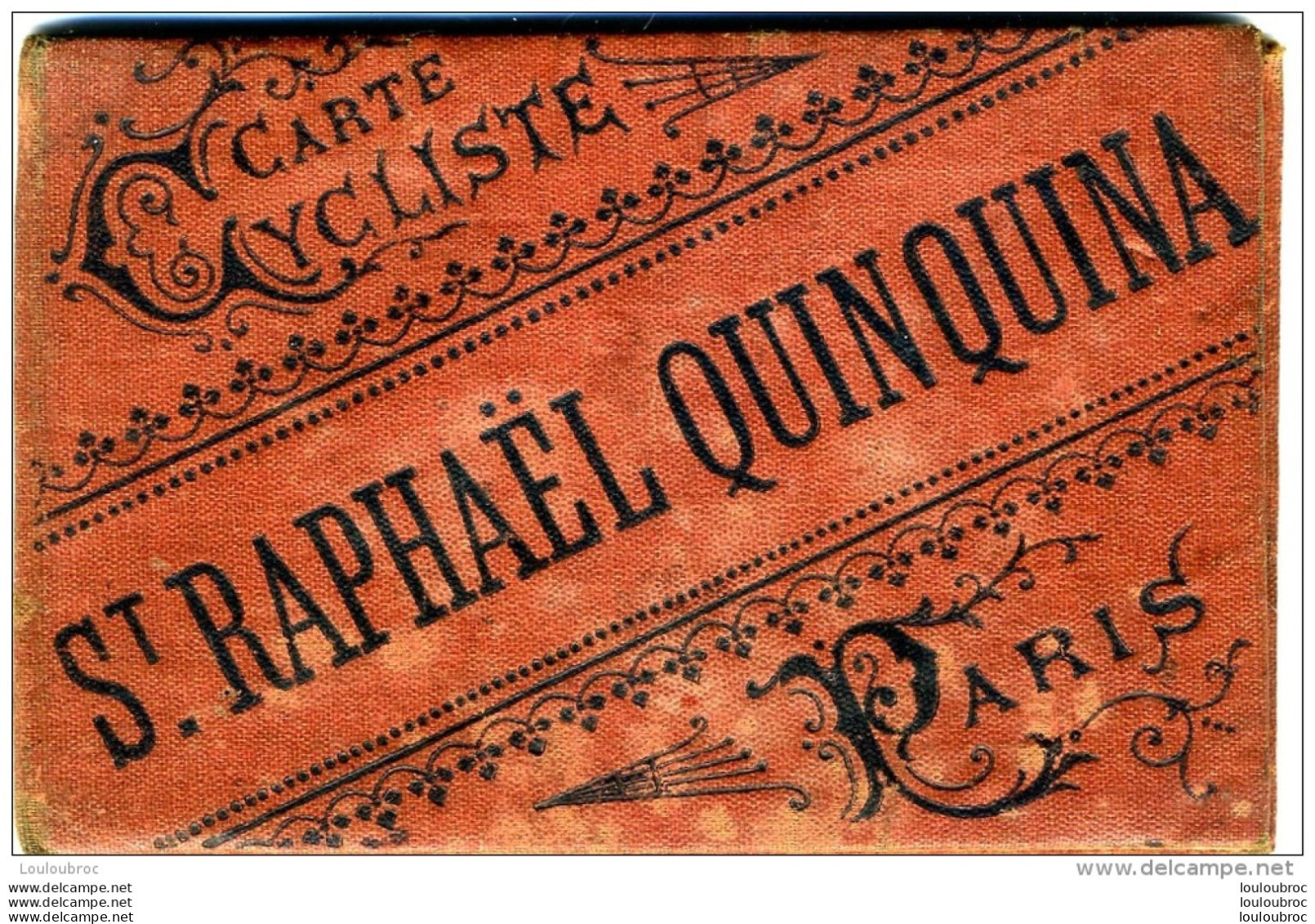 CARTE CYCLISTE PUBLICITE SAINT RAPHAEL QUINQUINA  REGION PARISIENNE COMPLET  PARFAIT ETAT VOIR LES SCANS - Cartes Routières