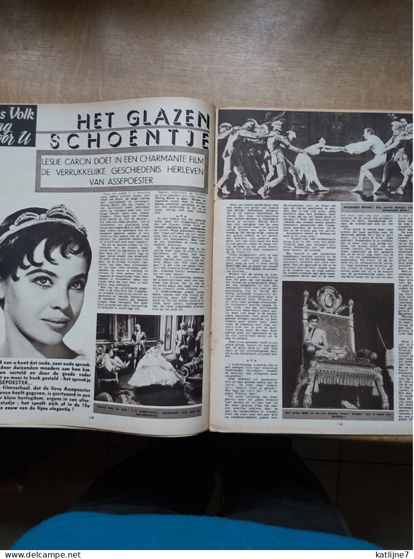 Weekblad Ons Volk    Januari 1956   Cover : Leslie Caron In "Het Glazen Schoentje"  Gerard Philippe - Allgemeine Literatur