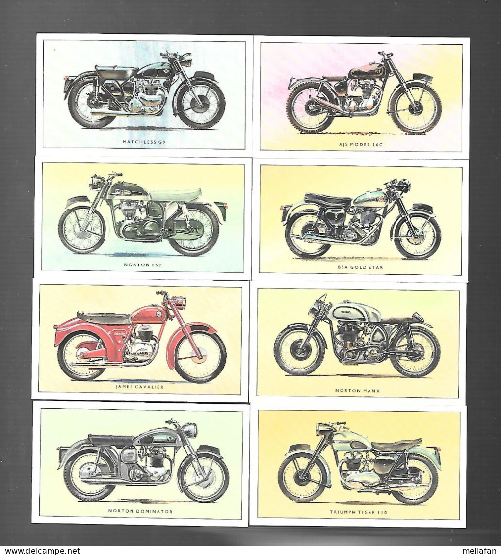 X519 - SERIE COMPLETE 24 CARTES - CLASSIC BRITISH MOTOR CYCLES - Motos