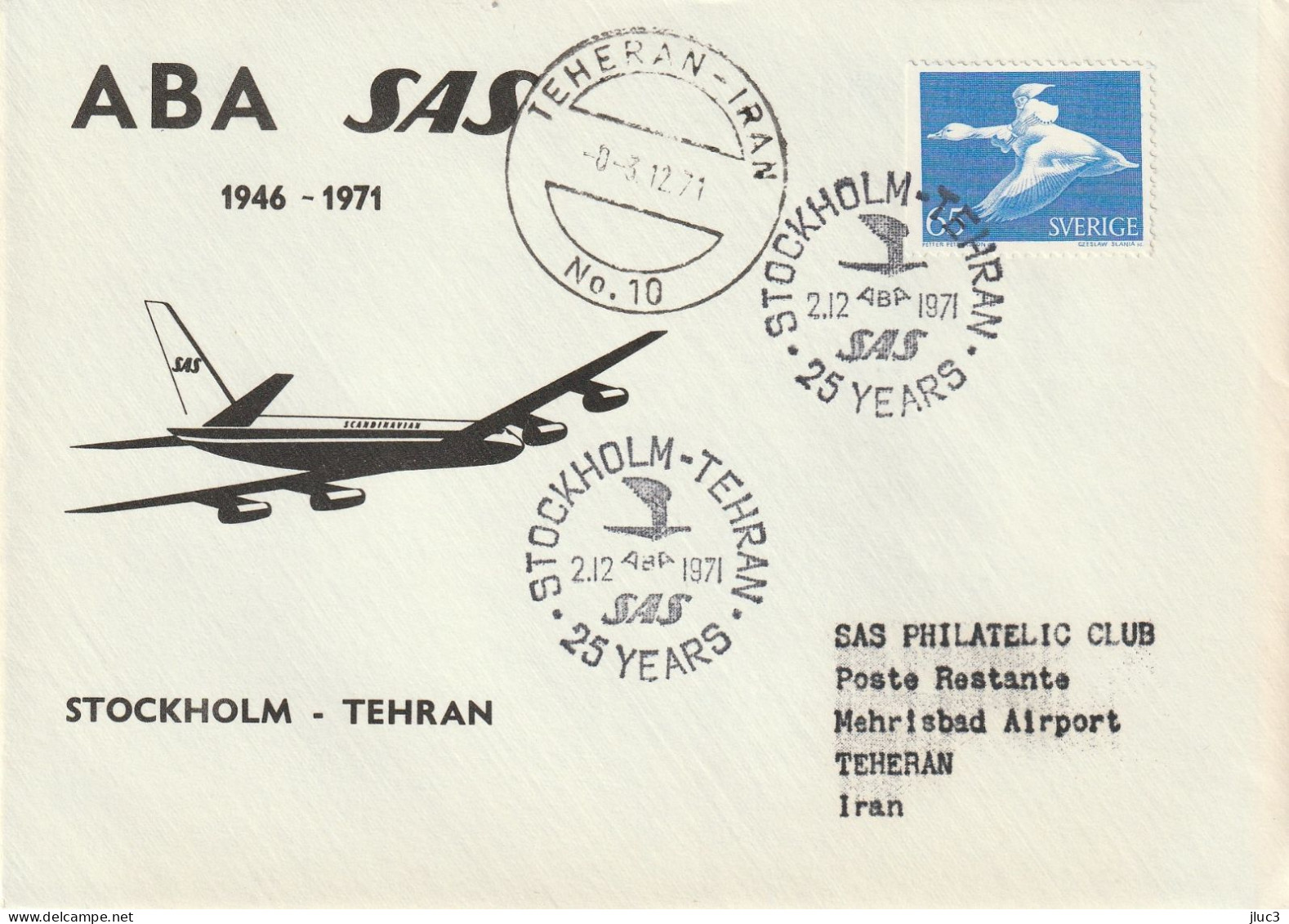 ZSueFdcA18 - SUEDE 1971 - La Belle ENVELOPPE  FDC  'PREMIER JOUR'  Du 02-12-1971 - Merveilleux Voyage De Nils Holgersson - Briefe U. Dokumente