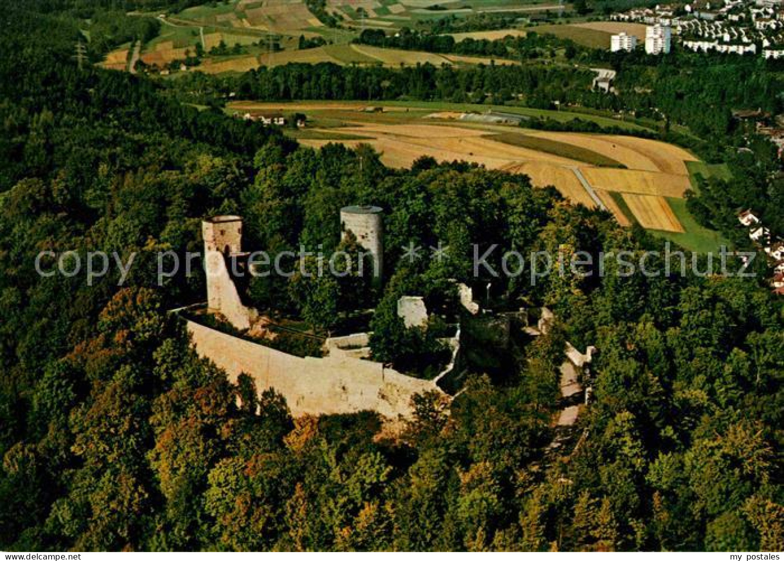 72666333 Nagold Schlossbergruine Hohen Nagold Schwarzwald Fliegeraufnahme Nagold - Nagold