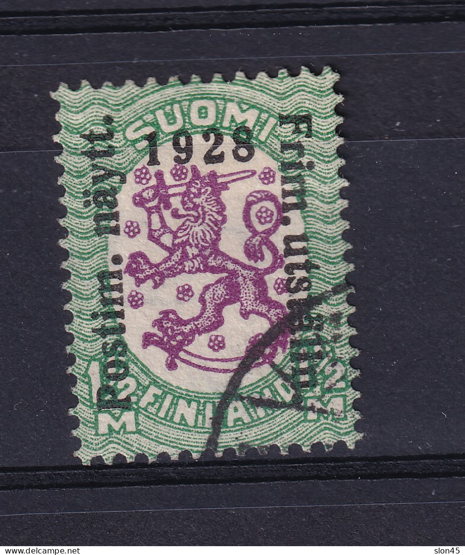 Finland 1928 Phil Exh 1.5m Sc 154 Used  Overprint  15934 - Usados