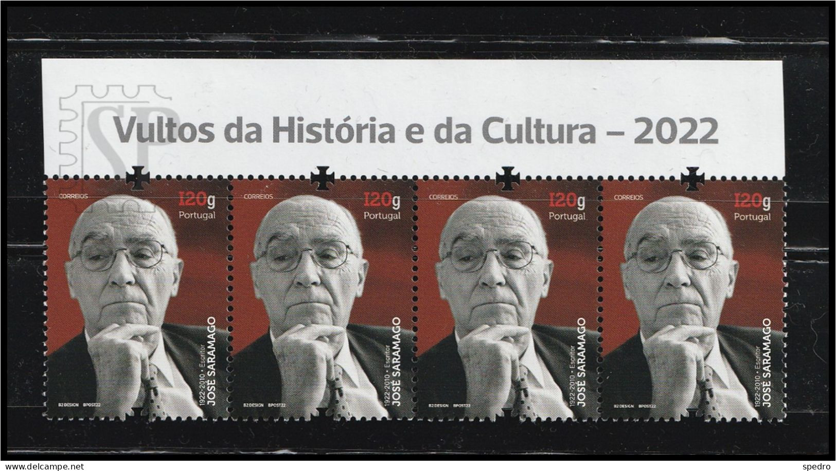 Portugal 2022 Vultos Da História E Da Cultura 17.º Grupo History Writer Nobel José Saramago - Fogli Completi