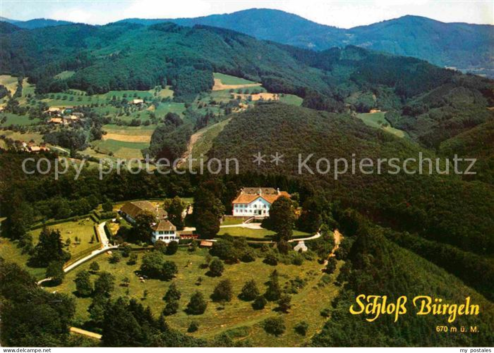 72666297 Kandern Schloss Buergeln Schwarzwald Fliegeraufnahme Geschichte Kandern - Kandern