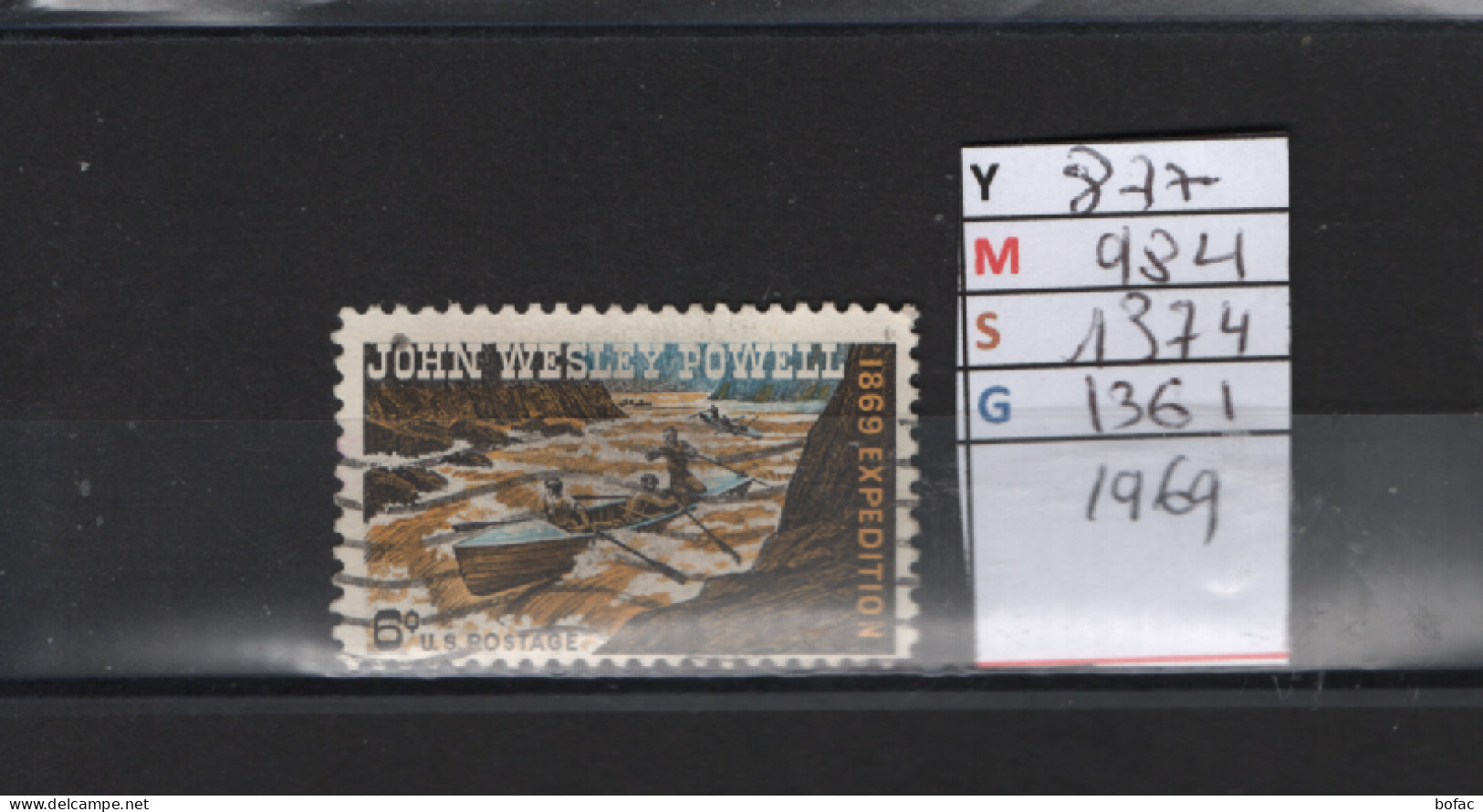 PRIX FIXE Obl 877 YT 984 MIC 1374 SCO 1361 GIB John Wesley Powell  1969 Etats Unis  58A/13 - Used Stamps