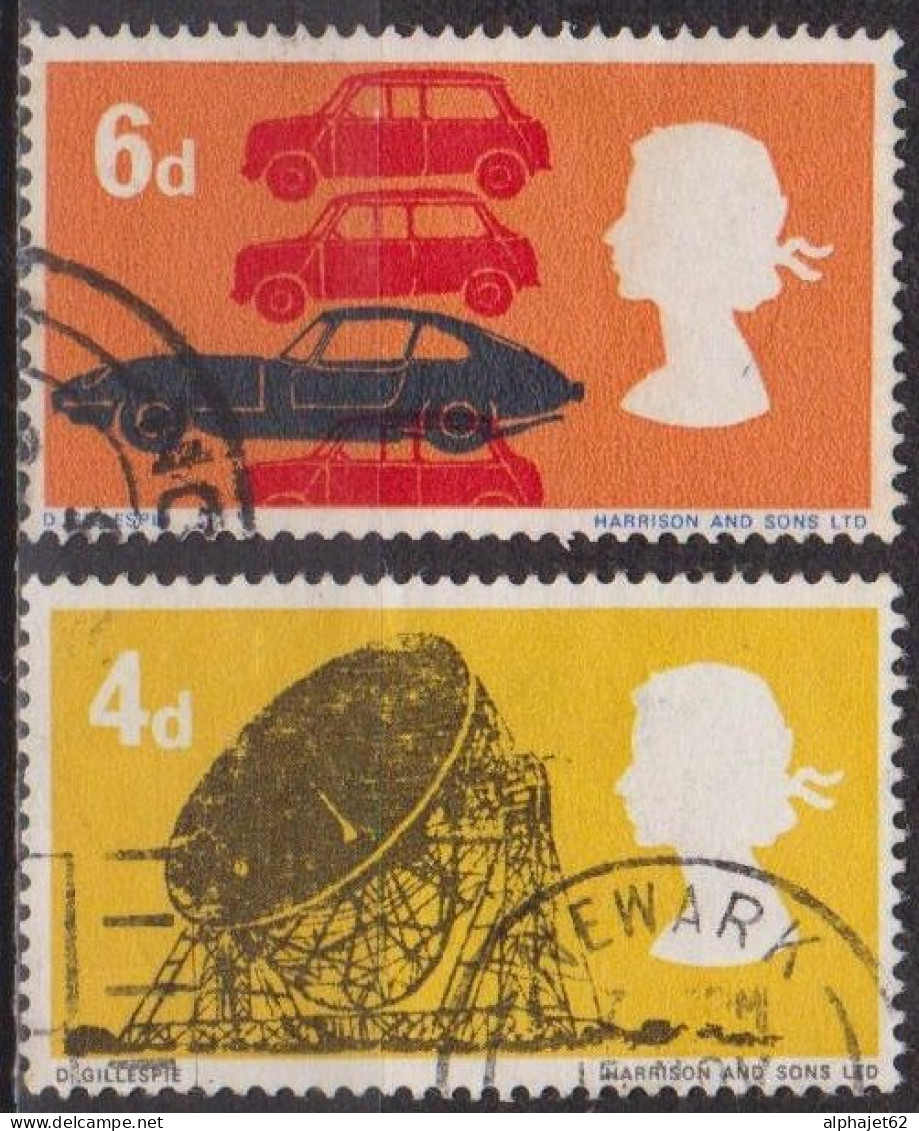 Technologie - GRANDE BRETAGNE - Observatoire, Automobile - N° 449-450 - 1966 - Used Stamps