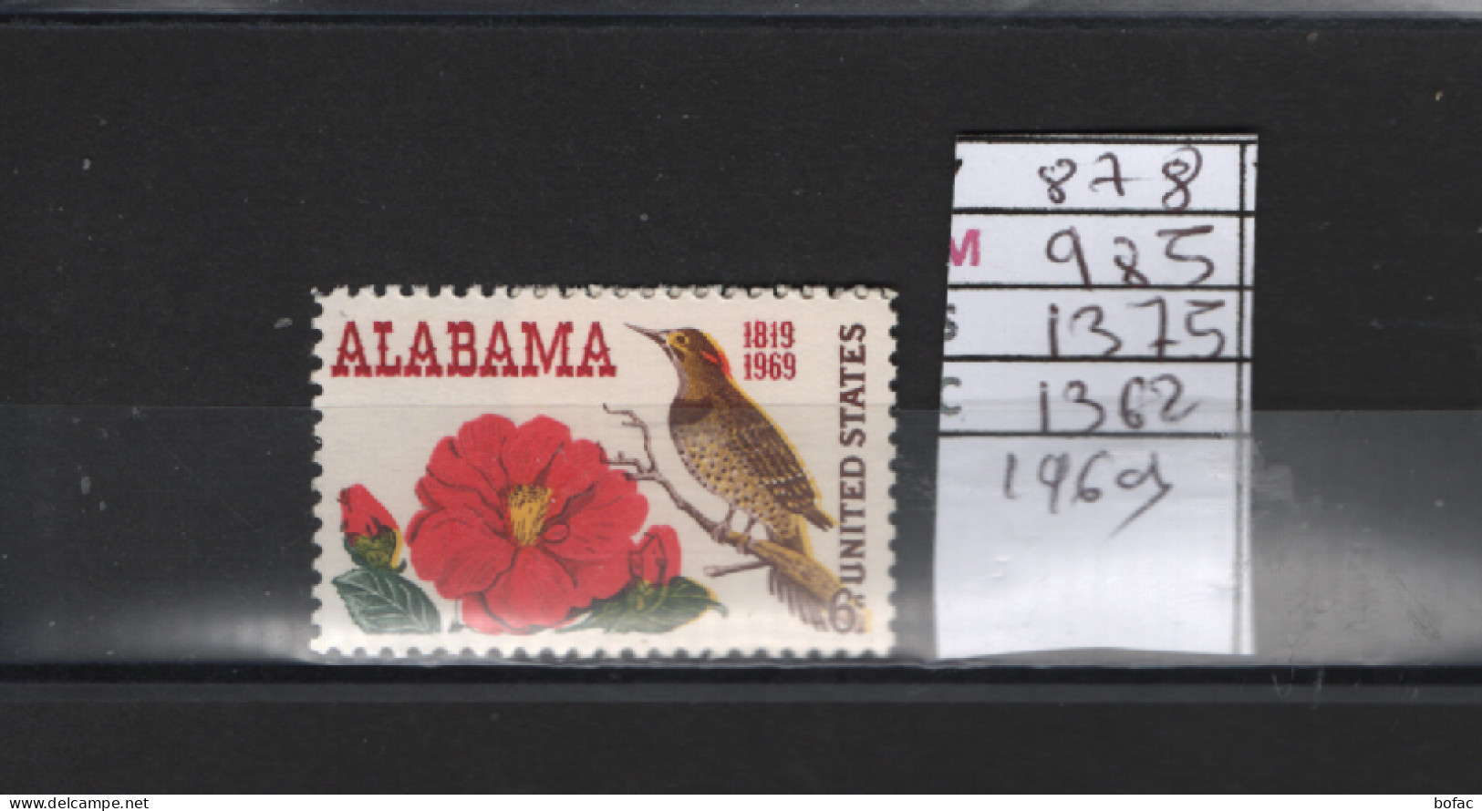 PRIX FIXE Obl 878 YT 985 MIC 1375 SCO 1362 GIB Alabama  Pie 1968 Etats Unis  58A/13 - Used Stamps
