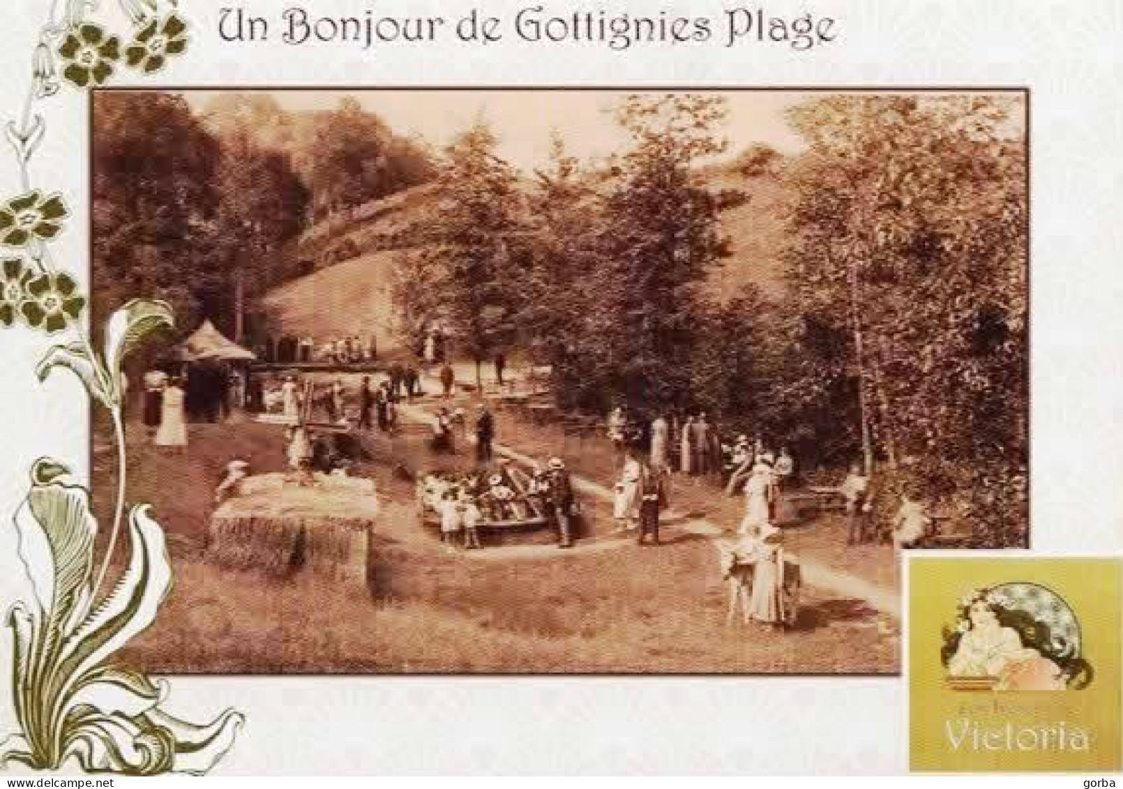 *CPM Repro D'une CPA - BELGIQUE - HAINAUT -  GOTTIGNIES Plage- - Le Roeulx