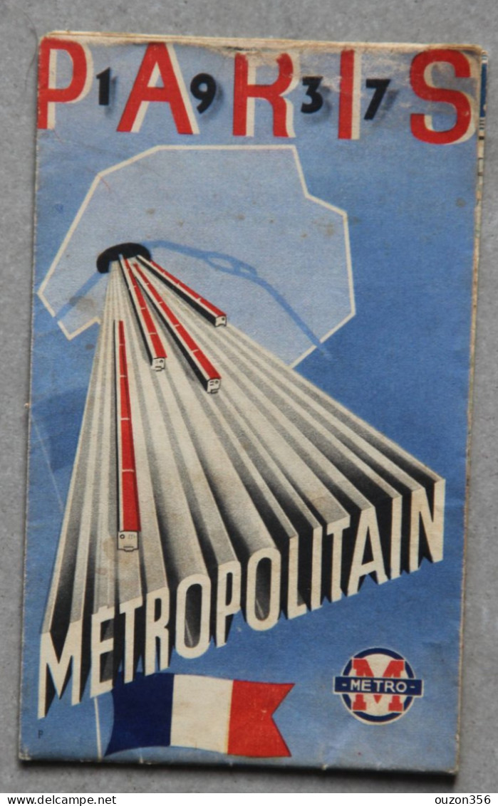 PARIS, Métropolitain, Plan 1937 - Europe