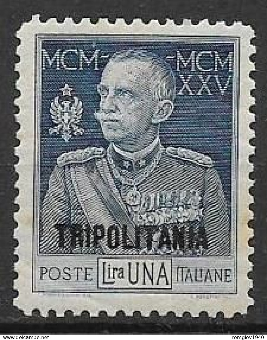 COLONIE ITALIANE TRIPOLITANIA 1925-26 GIUBILEO DEL RE SASS. 24   MLH  VF - Tripolitania