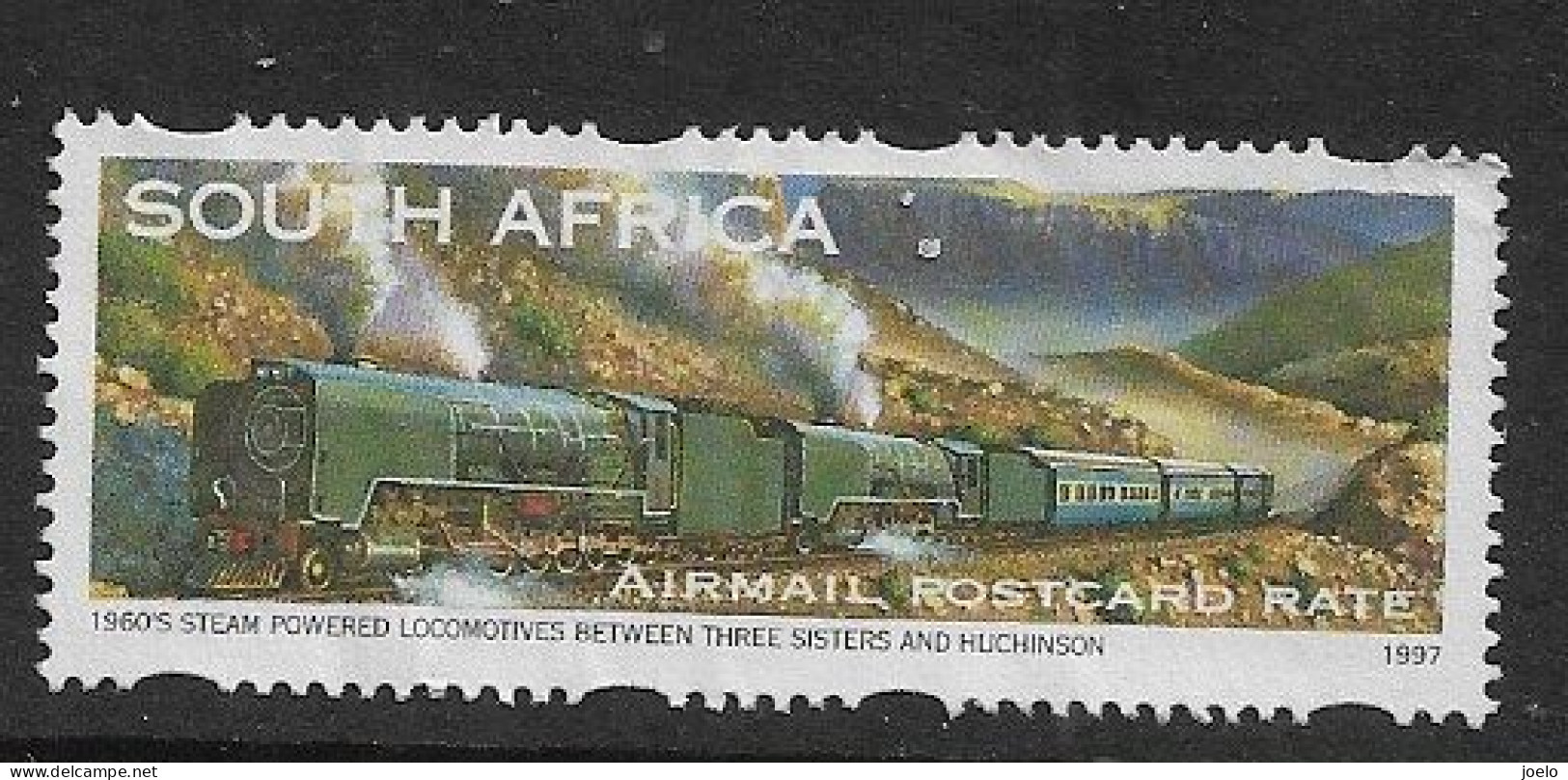 SOUTH AFRICA 1997 STEAM POWERED LOCOMOTIVE BLUE TRAIN - Used Stamps