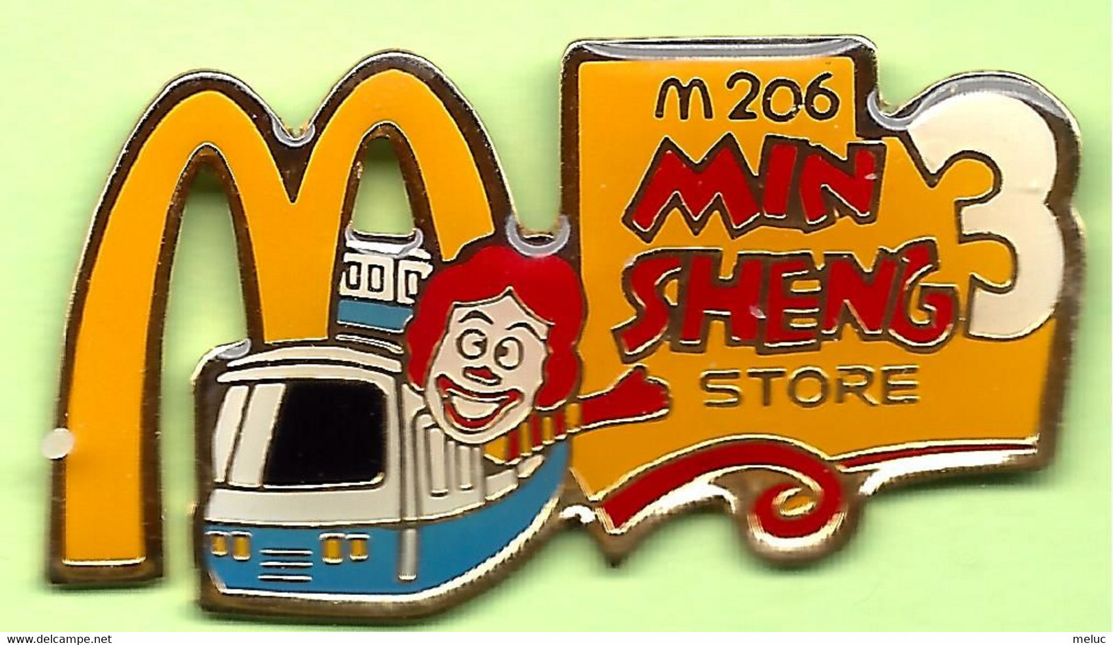 Pin's Mac Do McDonald's Ronald Min Sheng Store Transport En Commun Rapide - 2GG22 - McDonald's