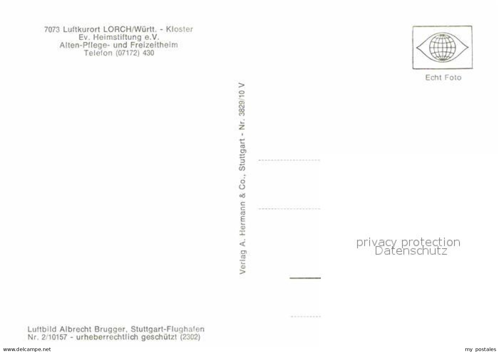 72665776 Lorch Wuerttemberg Fliegeraufnahme Altenpflege- Und Freizeitheim Lorch - Lorch
