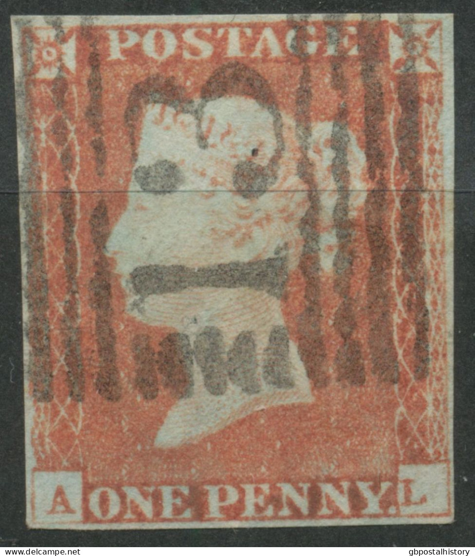 QV 1 D Redbrown Unplated (AL) 4 Margins, Scottish Numeral „131“, VARIETY/ERROR: Displaced Position Of „L“, R! - Oblitérés