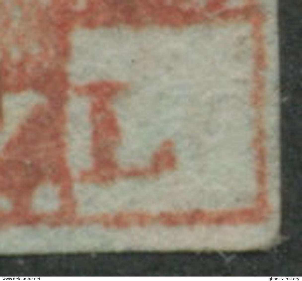 QV 1 D Redbrown Unplated (AL) 4 Margins, Scottish Numeral „131“, VARIETY/ERROR: Displaced Position Of „L“, R! - Gebruikt