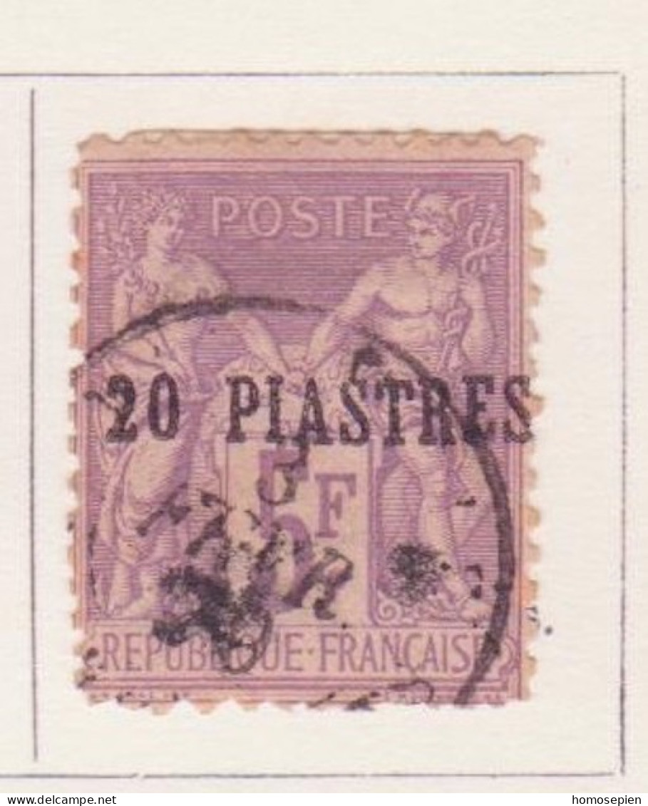 Levant Bureau Français - Levante 1886-1901 Y&T N°8 - Michel N°7 (o) - 20pis5f Type Sage - Gebraucht