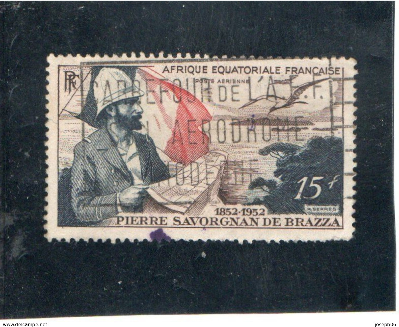 AFRIQUE  EQUATORIALE   1951  Poste  Aérienne   Y.T. N° 55   Oblitéré - Oblitérés