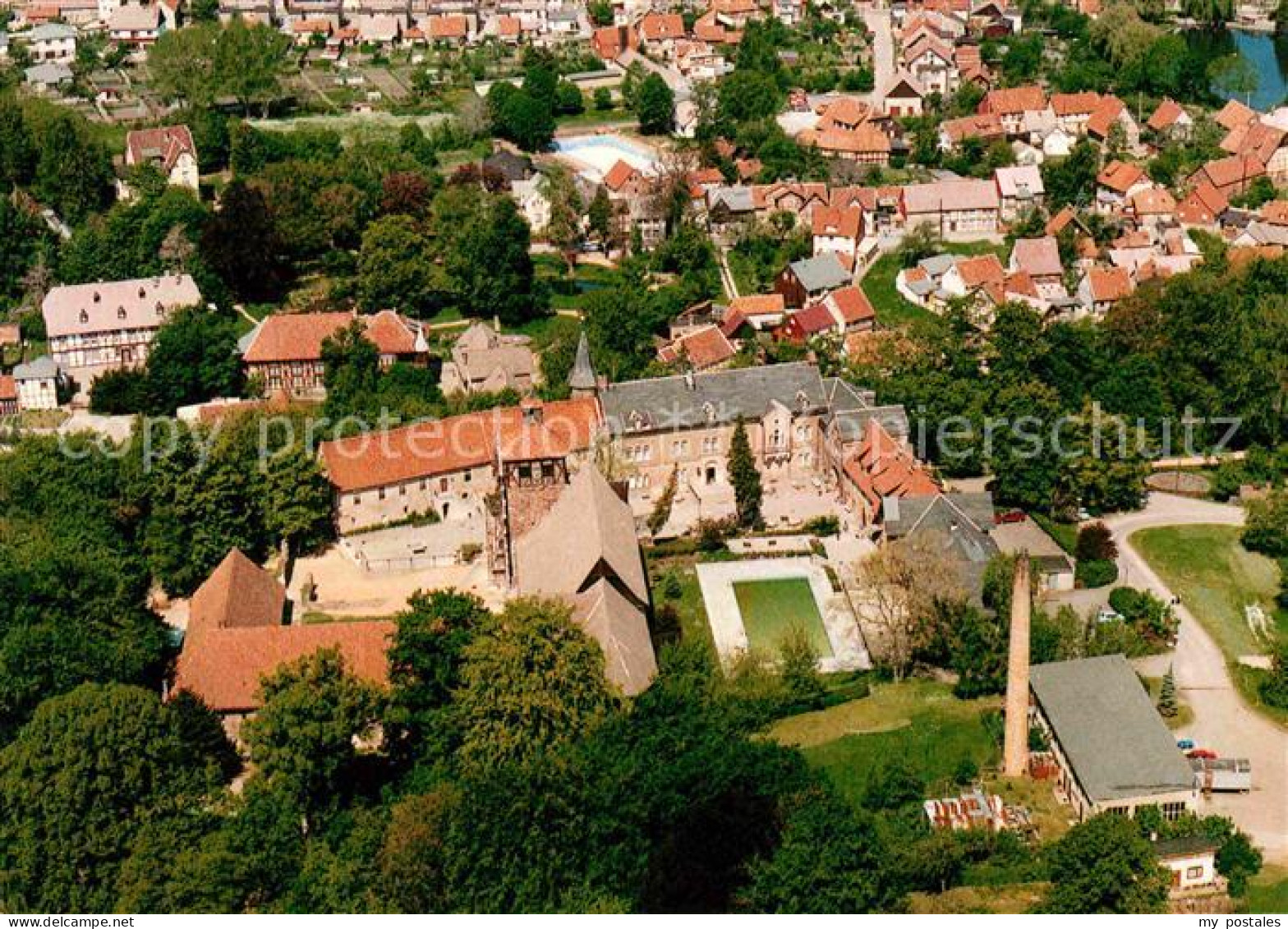 72664542 Ilsenburg Harz Fliegeraufnahme Schlosshotel Klosteranlage Ilsenburg - Ilsenburg