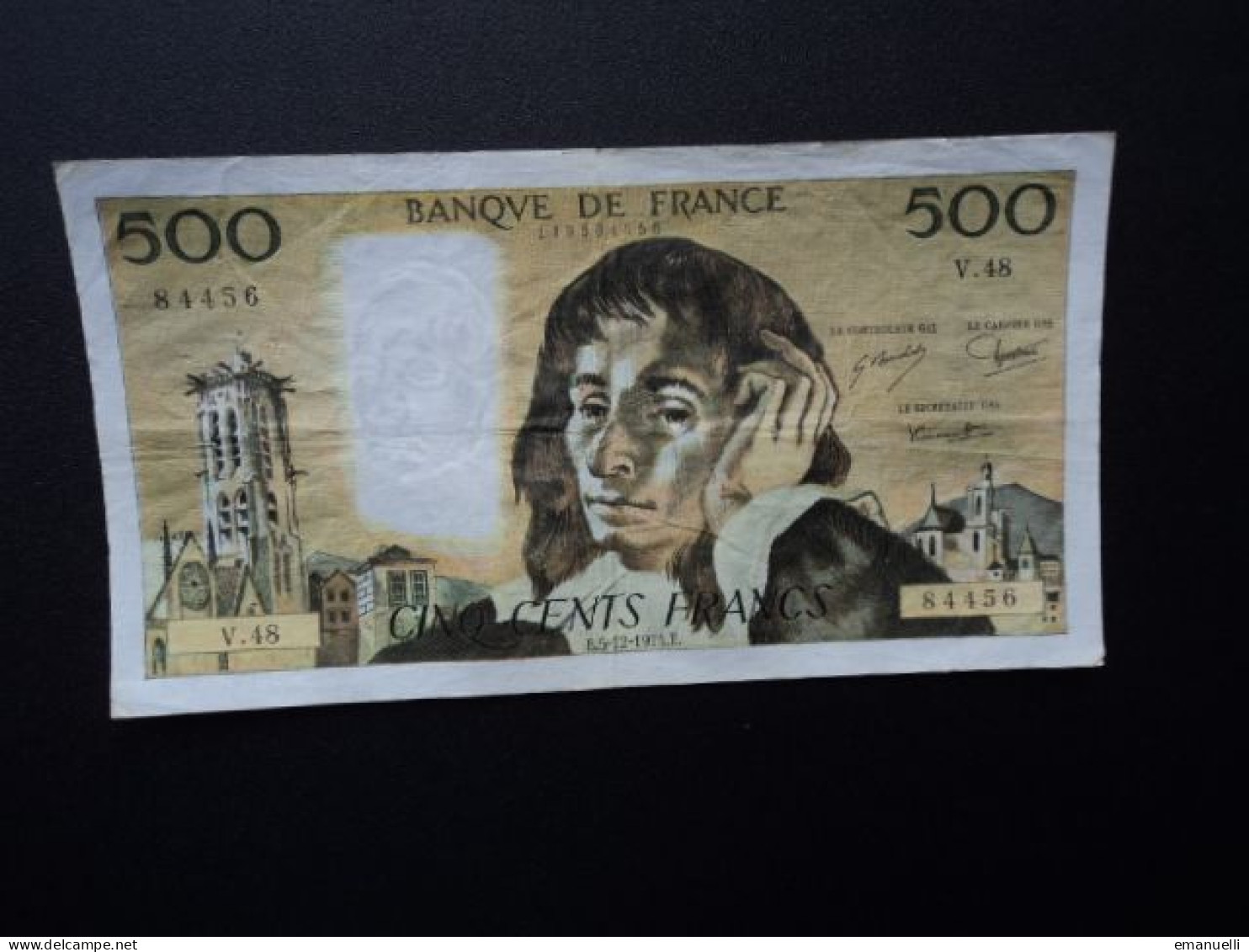 FRANCE : 500 FRANCS  5-12-1974   FAYETTE 71 / PICK 156c     TTB * - 500 F 1968-1993 ''Pascal''