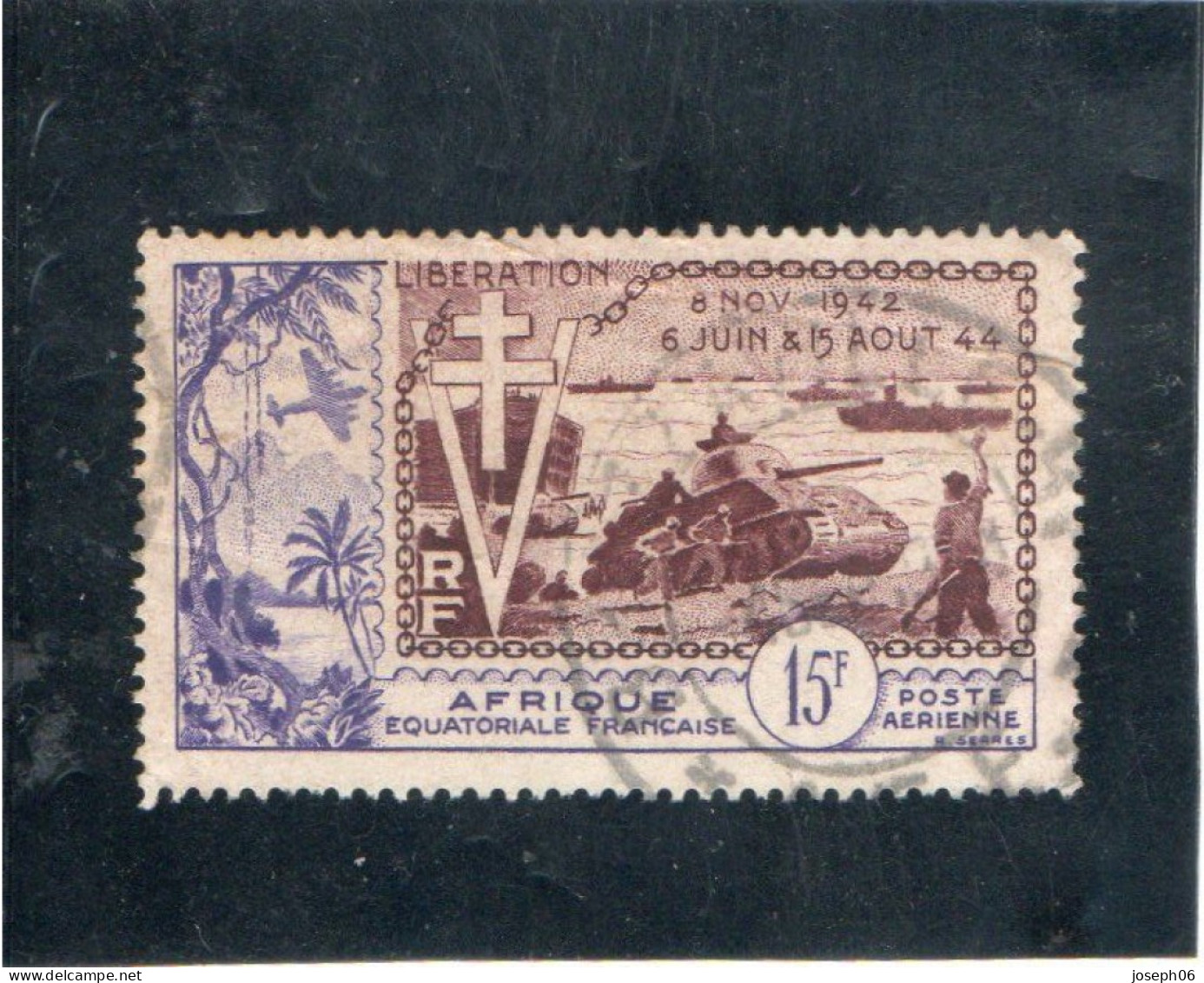 AFRIQUE  EQUATORIALE   1954  Poste  Aérienne   Y.T. N° 57   Oblitéré - Gebraucht