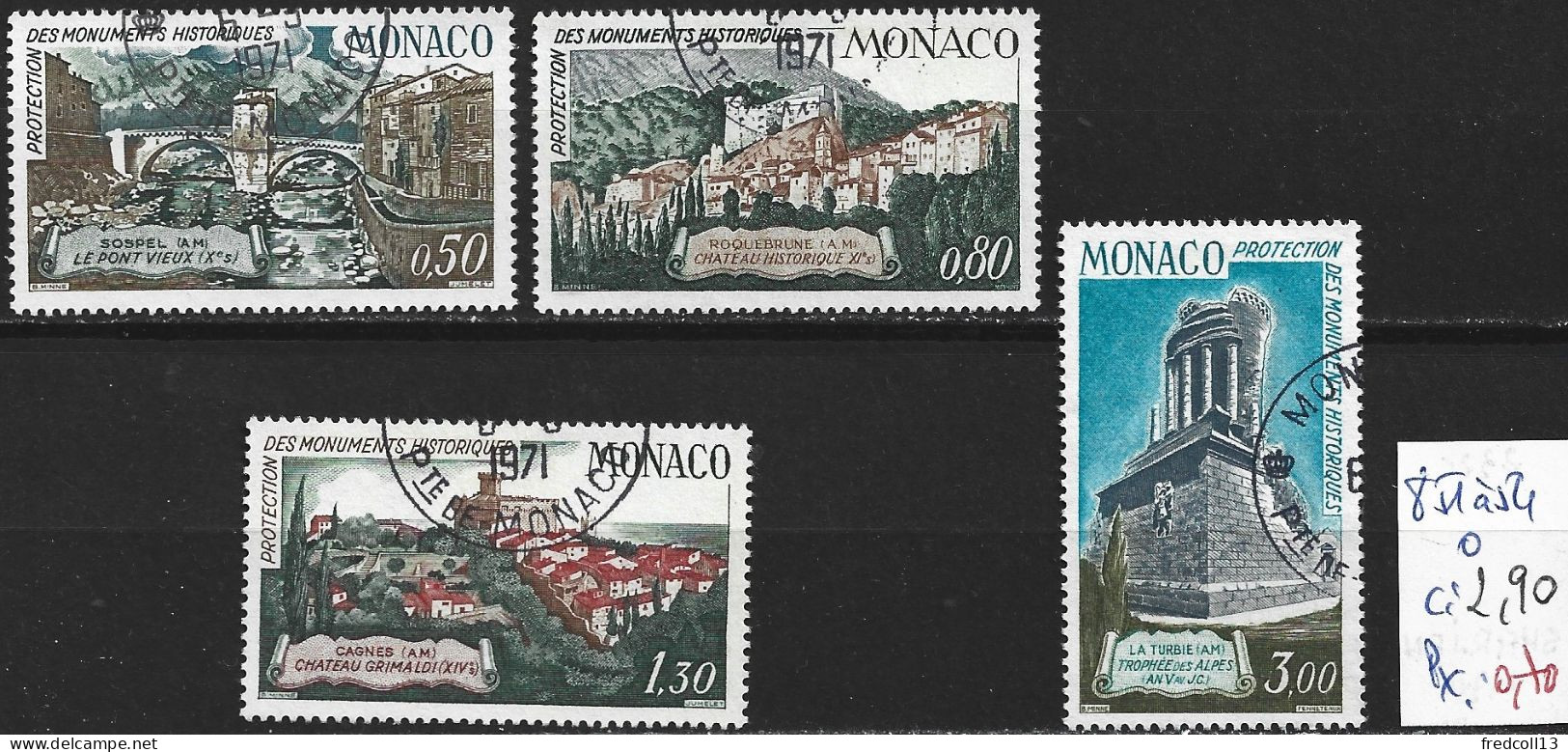 MONACO 851 à 54 Oblitérés Côte 2.90 € - Gebruikt