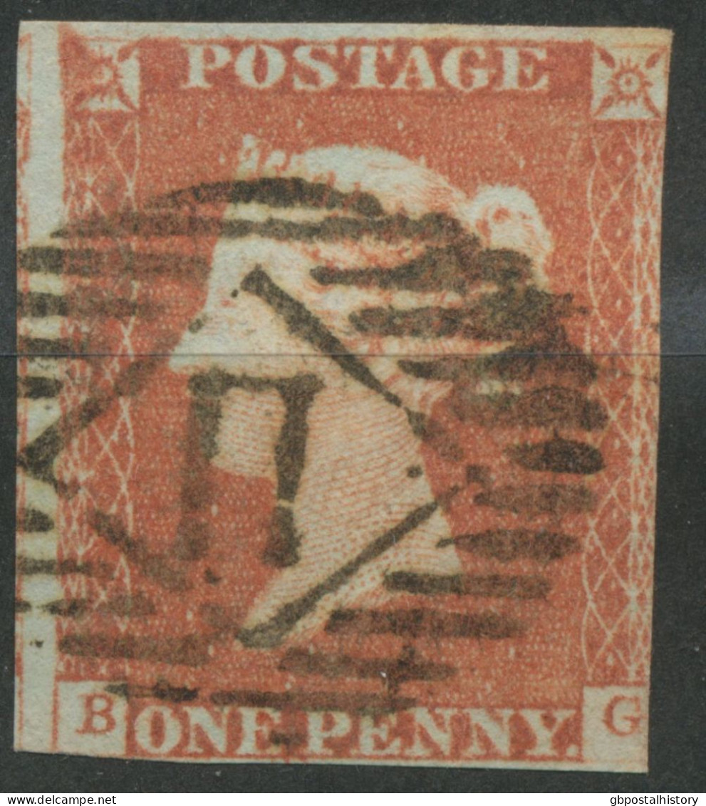 GB QV 1 D Redbrown Unplated (BG) 2+ Margins Superb Used With London Numeral „11“ (Parmenter 11A Used 5/44-1/47), VARIETY - Oblitérés