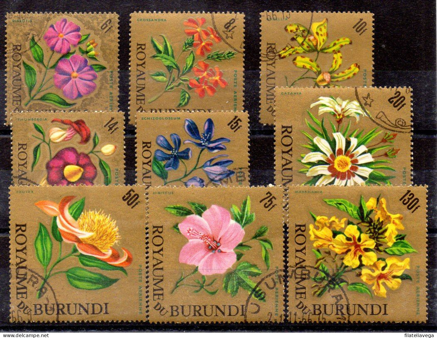 Burundi Series N ºYvert 172/87 + Aéreo 62/70 O - Gebruikt