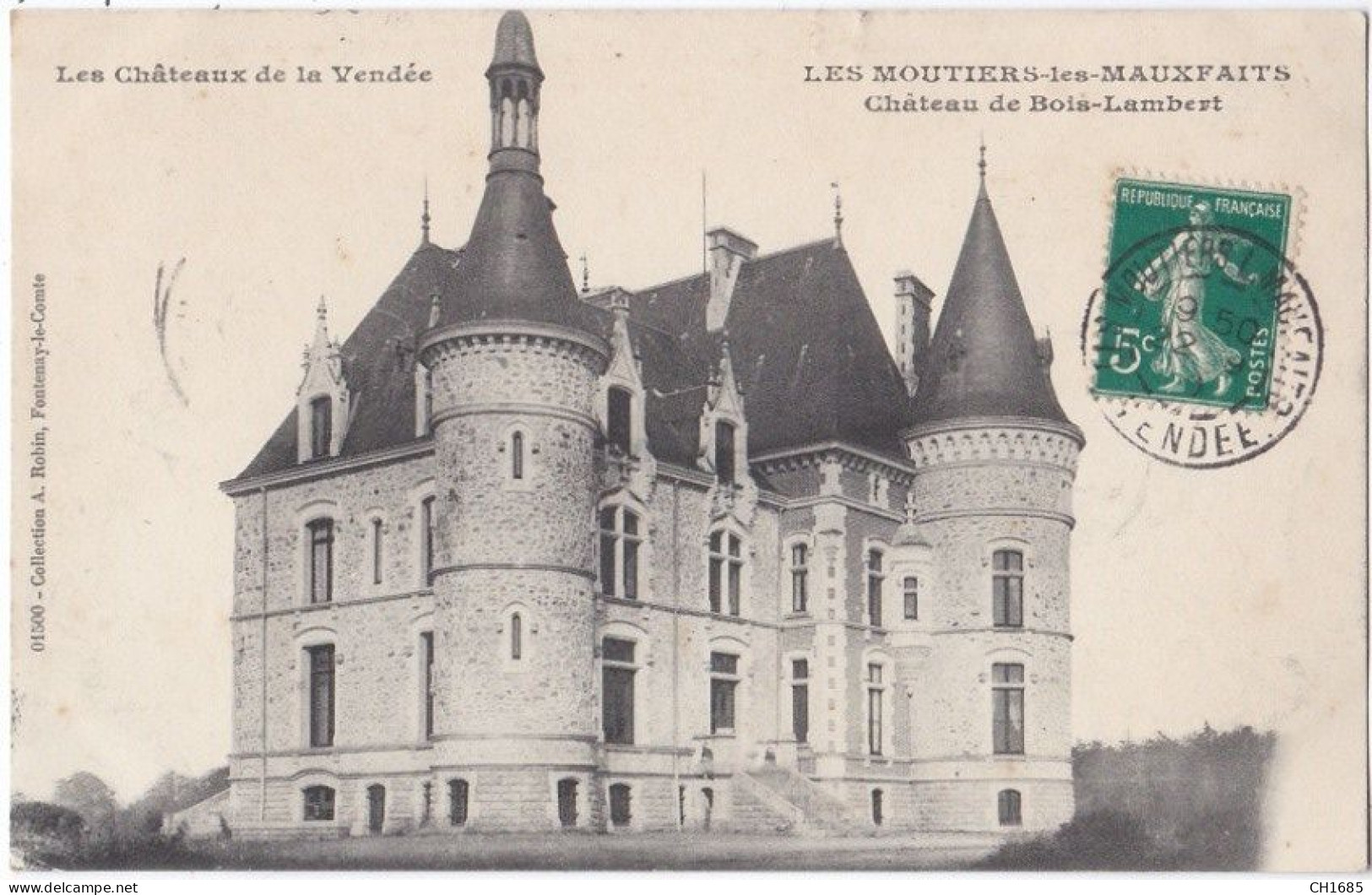LES MOUTIERS LES MAUXFAITS  (85)  Château De Bois-Lambert - Moutiers Les Mauxfaits