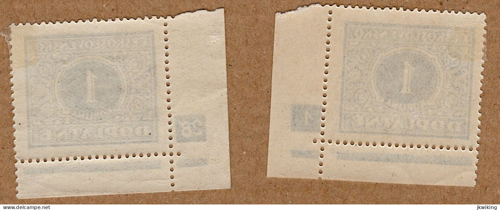 1928 - Doplatní - Definitivní Vydání - č. DL62 - Desková čísla - Unused Stamps