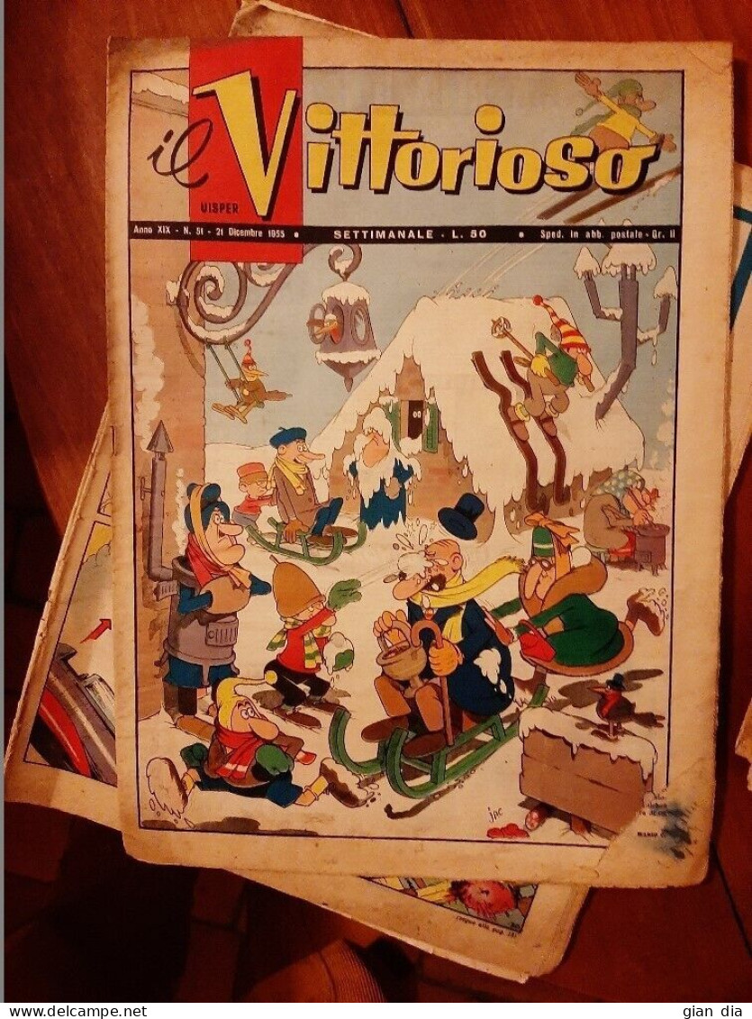 IL VITTORIOSO Ed.A.V.E.Lotto Di 29.Annate 1951-52-53-54-55-56-58-60. ORIGINALI. - Primeras Ediciones