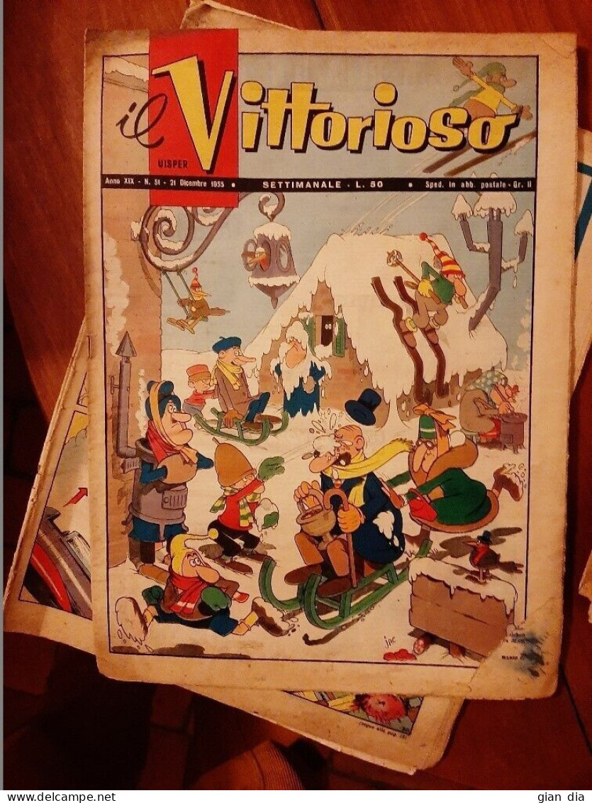 IL VITTORIOSO Ed.A.V.E.Lotto Di 33.Annate 1951-52-53-54-55-56-58-60. ORIGINALI. - Premières éditions