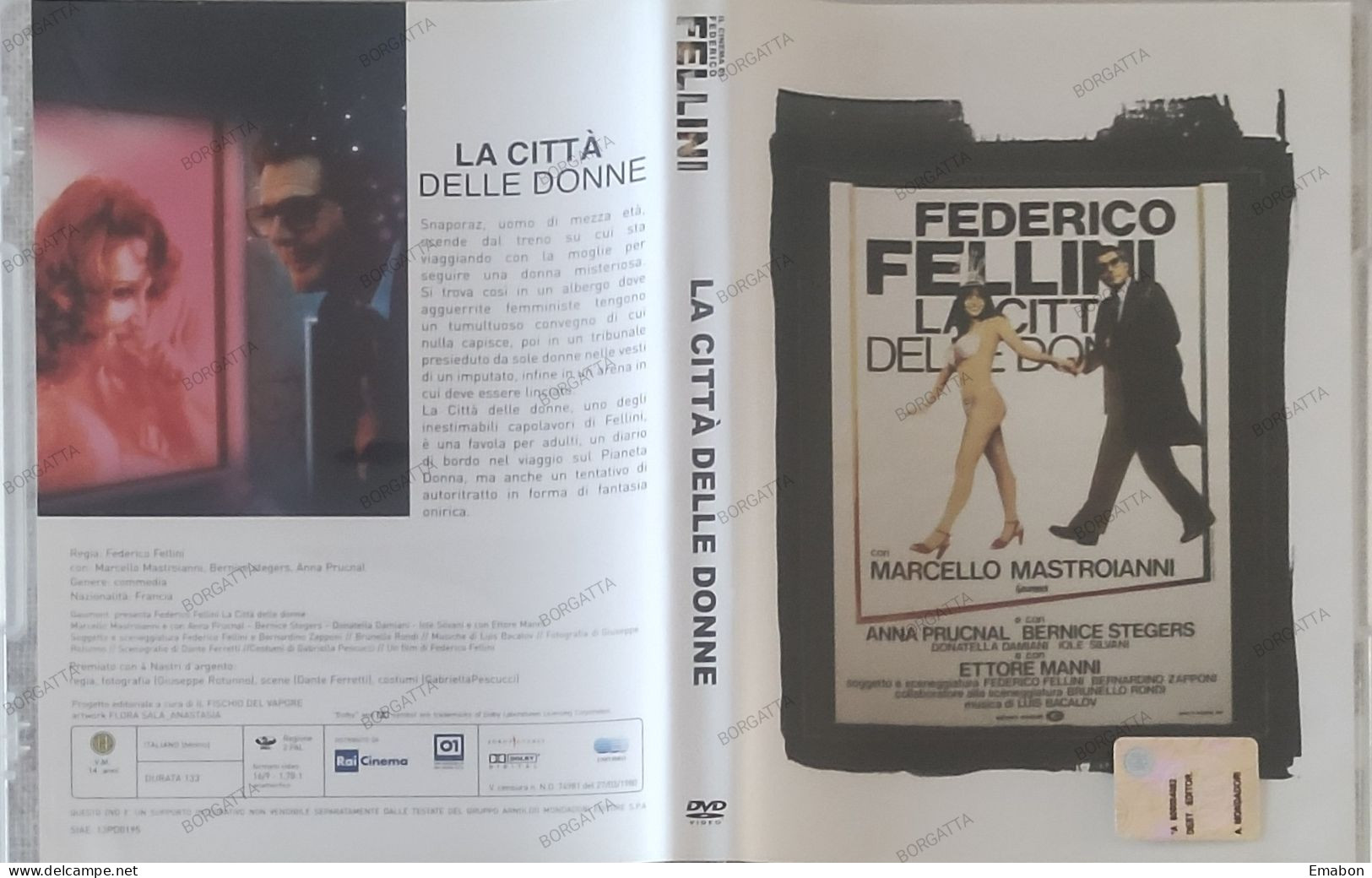 BORGATTA - COMMEDIA - Dvd FELLINI LA CITTA' DELLE DONNE - JON FAVREAU - PAL 2  - MONDADORI - USATO In Buono Stato - Comedy