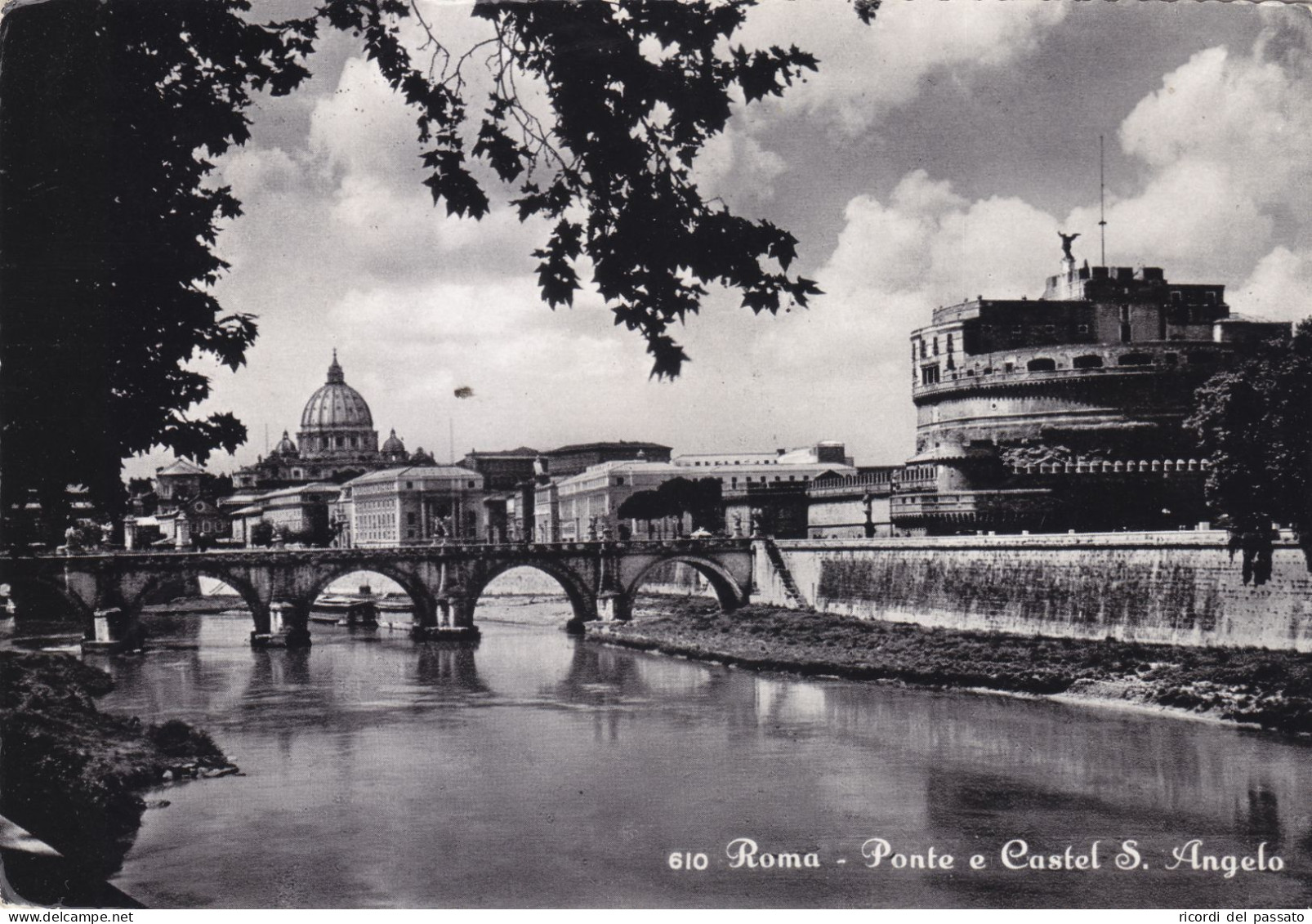 Cartolina Roma - Ponte E Castel S.angelo - Castel Sant'Angelo