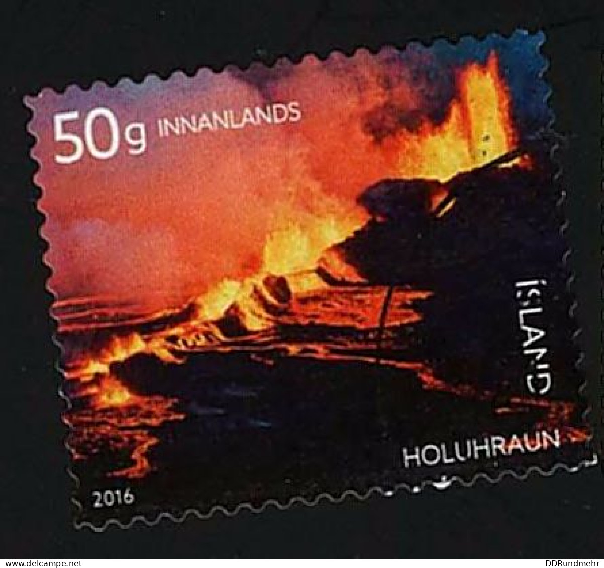 2016 Volcanic Eruption Michel IS 1497 Stamp Number IS 1402 Yvert Et Tellier IS 1424 Stanley Gibbons IS 1486 Used - Usati