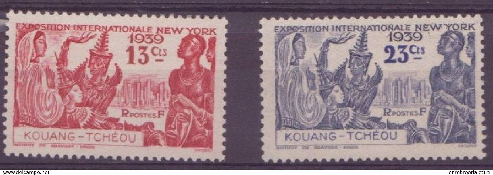 Kouang Tchéou - YT N° 118 à 119 ** - Neuf Sans Charnière - Unused Stamps
