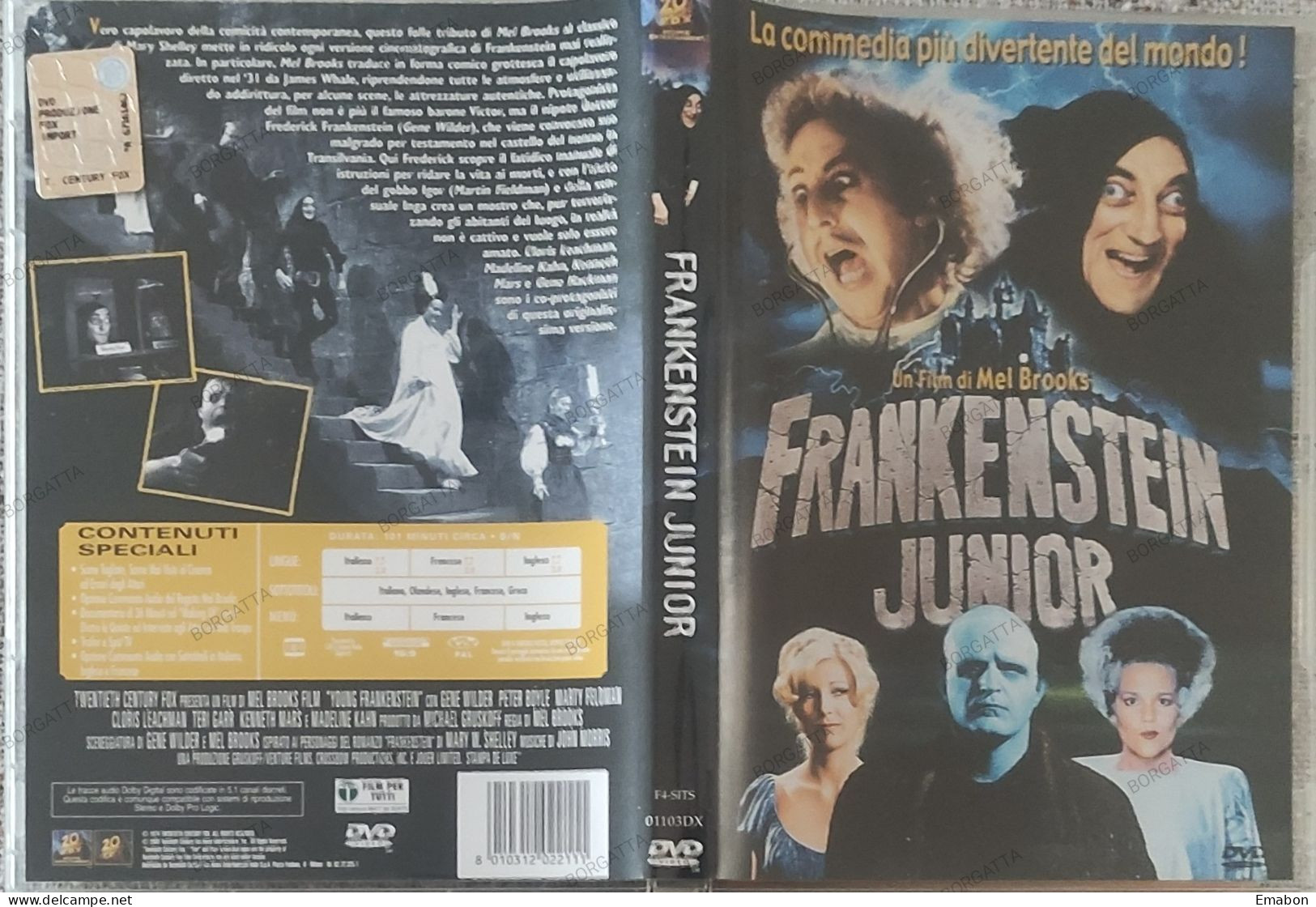 BORGATTA - COMMEDIA - Dvd FRANKSTEIN JUNIOR - MEL BROOKS - PAL 2 - 20TH FOX 2000 - USATO In Buono Stato - Comédie