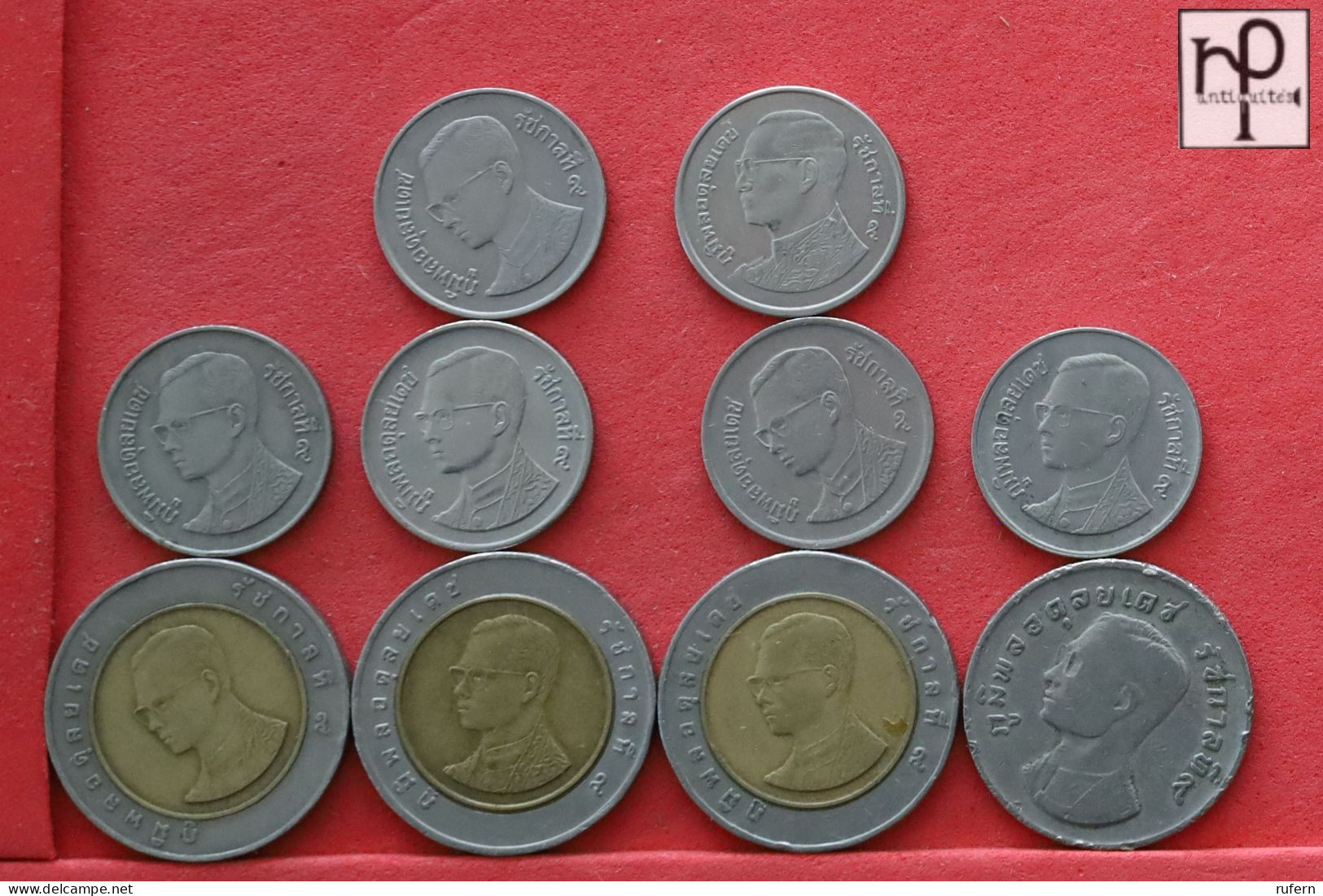 THAILAND  - LOT - 10 COINS - 2 SCANS  - (Nº58248) - Vrac - Monnaies