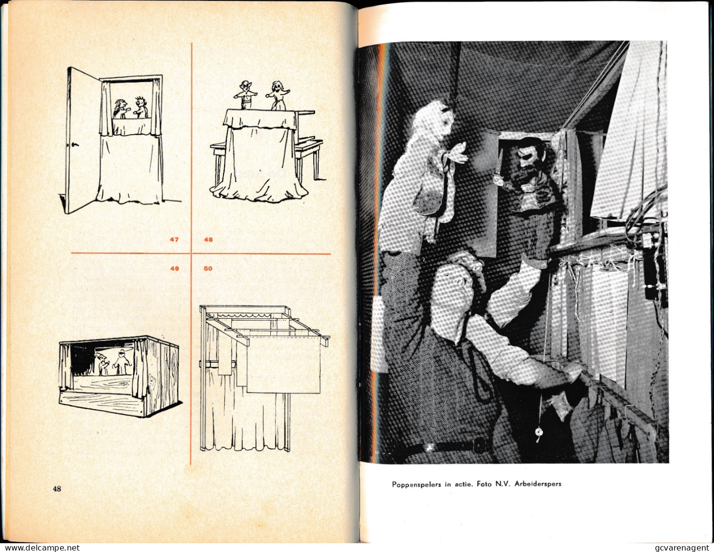 HANDBOEK VOOR DE POPPENSPELER  WIM MEILINK  74 BLZ    21.5 X 14 CM    GOEDE STAAT  ZIE SCANS