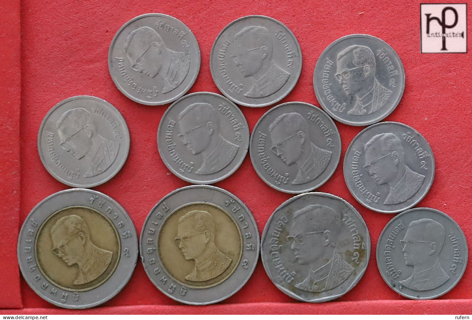 THAILAND  - LOT - 11 COINS - 2 SCANS  - (Nº58250) - Kilowaar - Munten