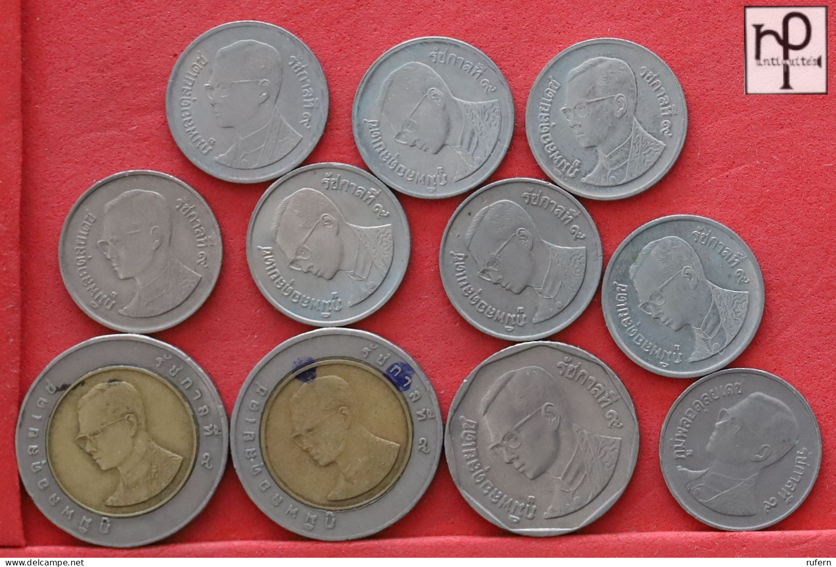 THAILAND  - LOT - 11 COINS - 2 SCANS  - (Nº58251) - Kiloware - Münzen