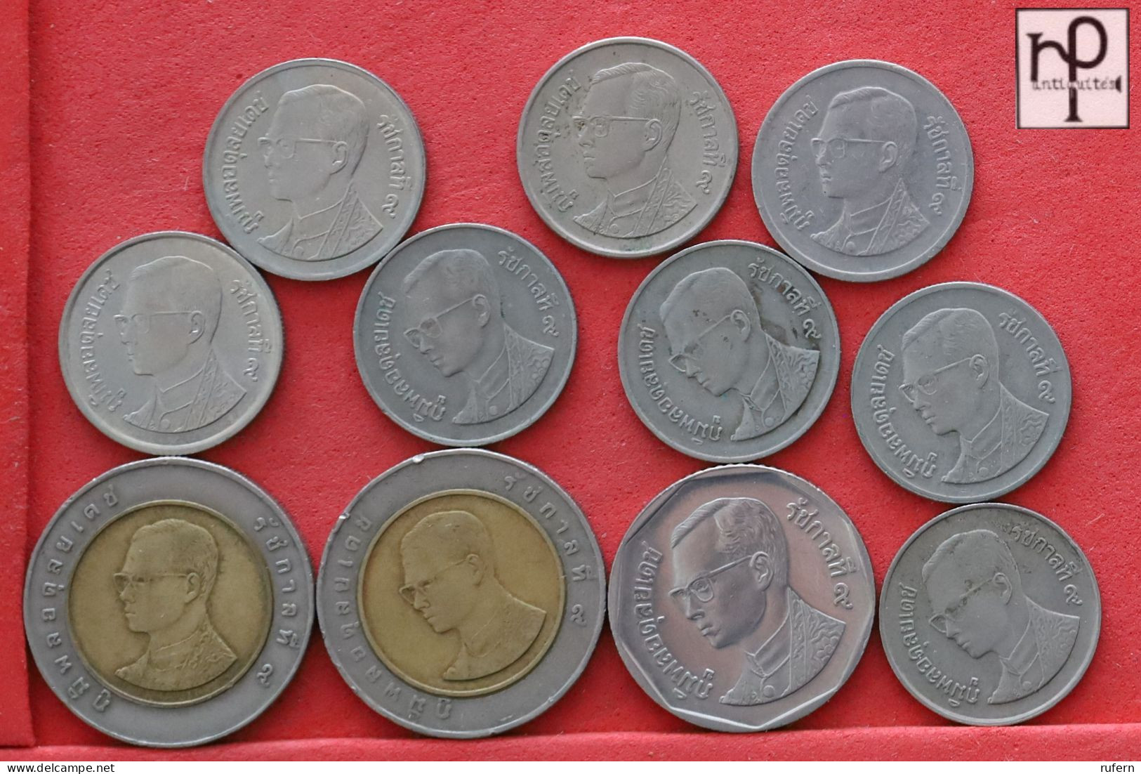 THAILAND  - LOT - 11 COINS - 2 SCANS  - (Nº58252) - Vrac - Monnaies