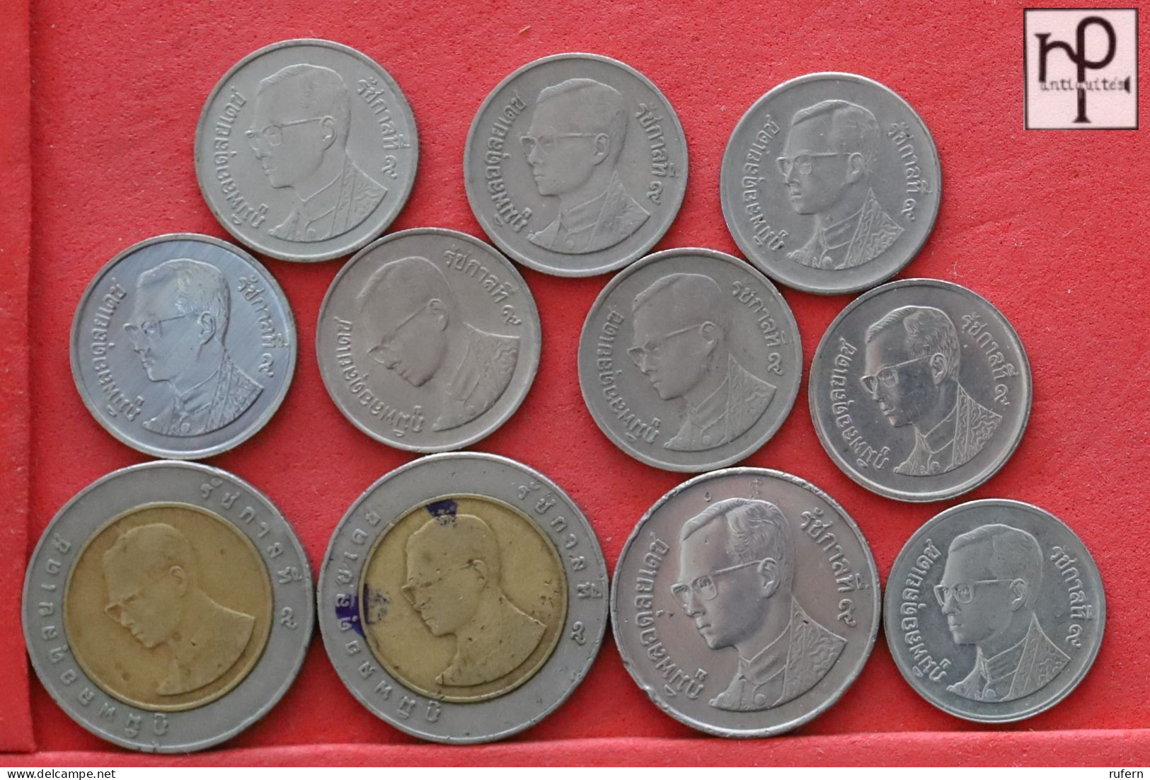 THAILAND  - LOT - 11 COINS - 2 SCANS  - (Nº58253) - Vrac - Monnaies