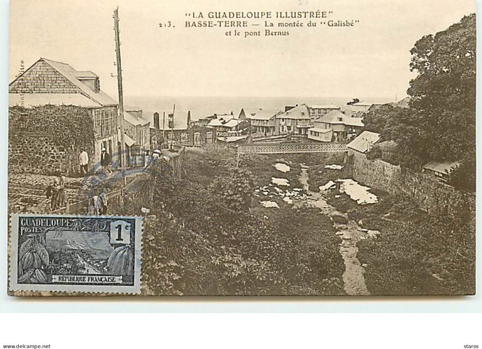 BASSE-TERRE - La Montée Du "Galisbé" Et Le Pont Bernus - Basse Terre