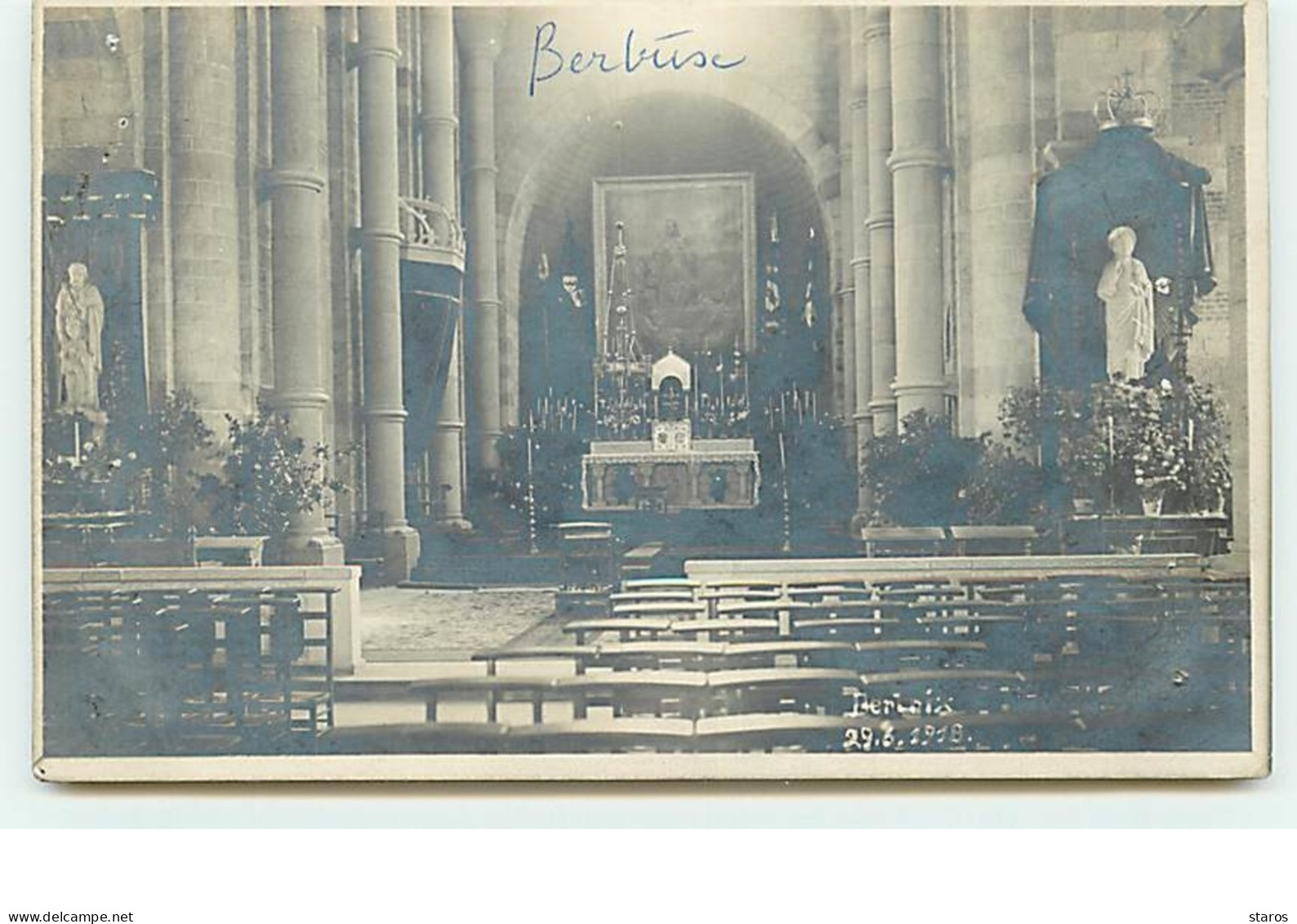 BERTRIX - RPPC - Intérieur D'église - Bertrix