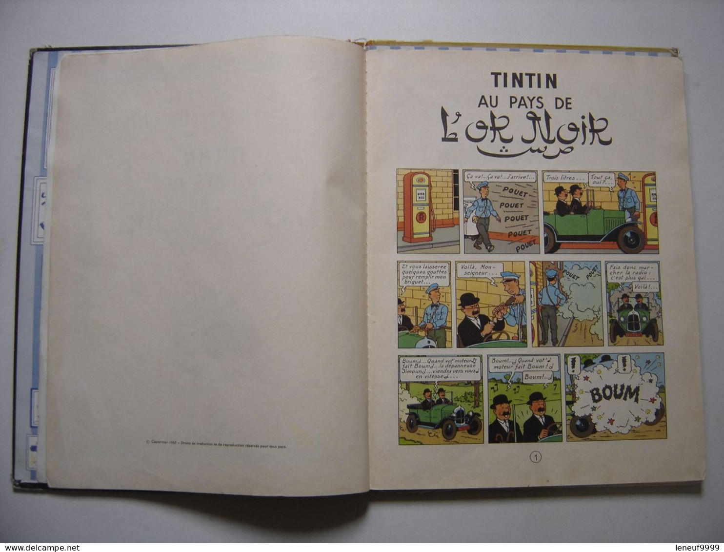 Tintin Au Pays De L'or Noir HERGE Les Aventures De Tintin 1960 Casterman - Tintin