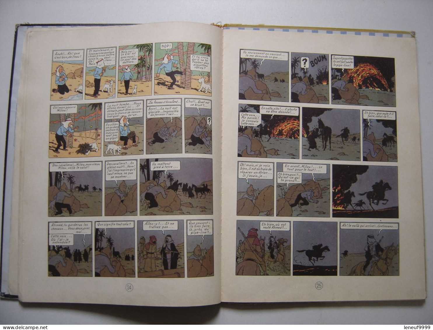 Tintin Au Pays De L'or Noir HERGE Les Aventures De Tintin 1960 Casterman - Tintin