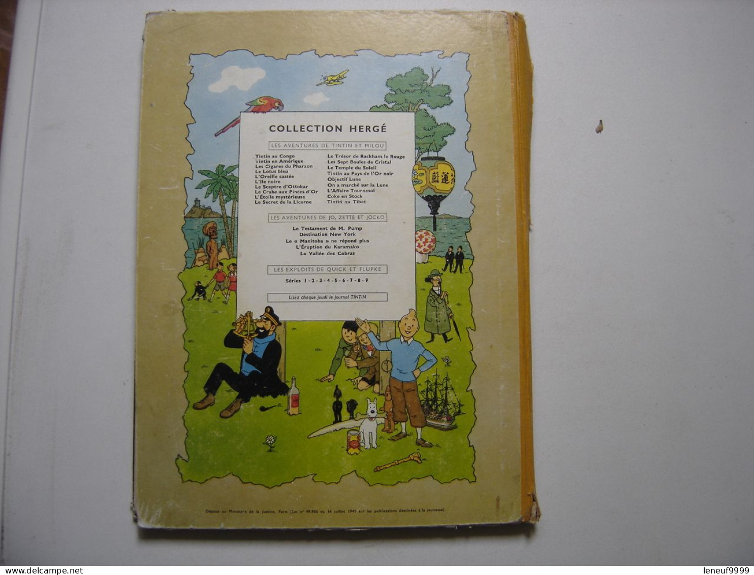 Tintin au Pays de l'or noir HERGE Les aventures de Tintin 1960 Casterman