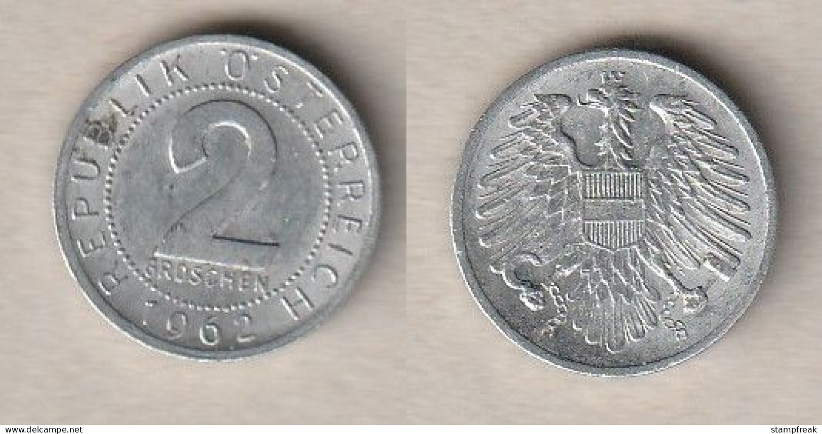 02232) Österreich, 2 Groschen 1962 - Autriche