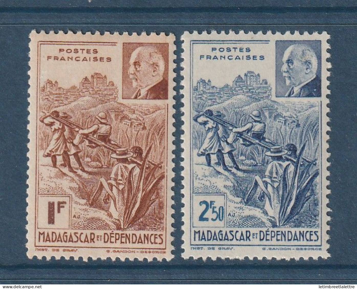 Madagascar - YT N° 229 Et 230 ** - Neuf Sans Charnière - 1940 - Unused Stamps